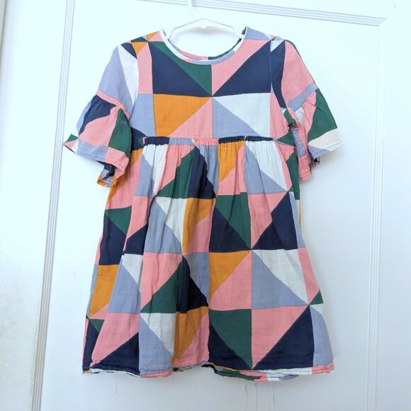Pink Chicken Ophelia Dress Geometric Print Size 4T - Picture 2 of 4